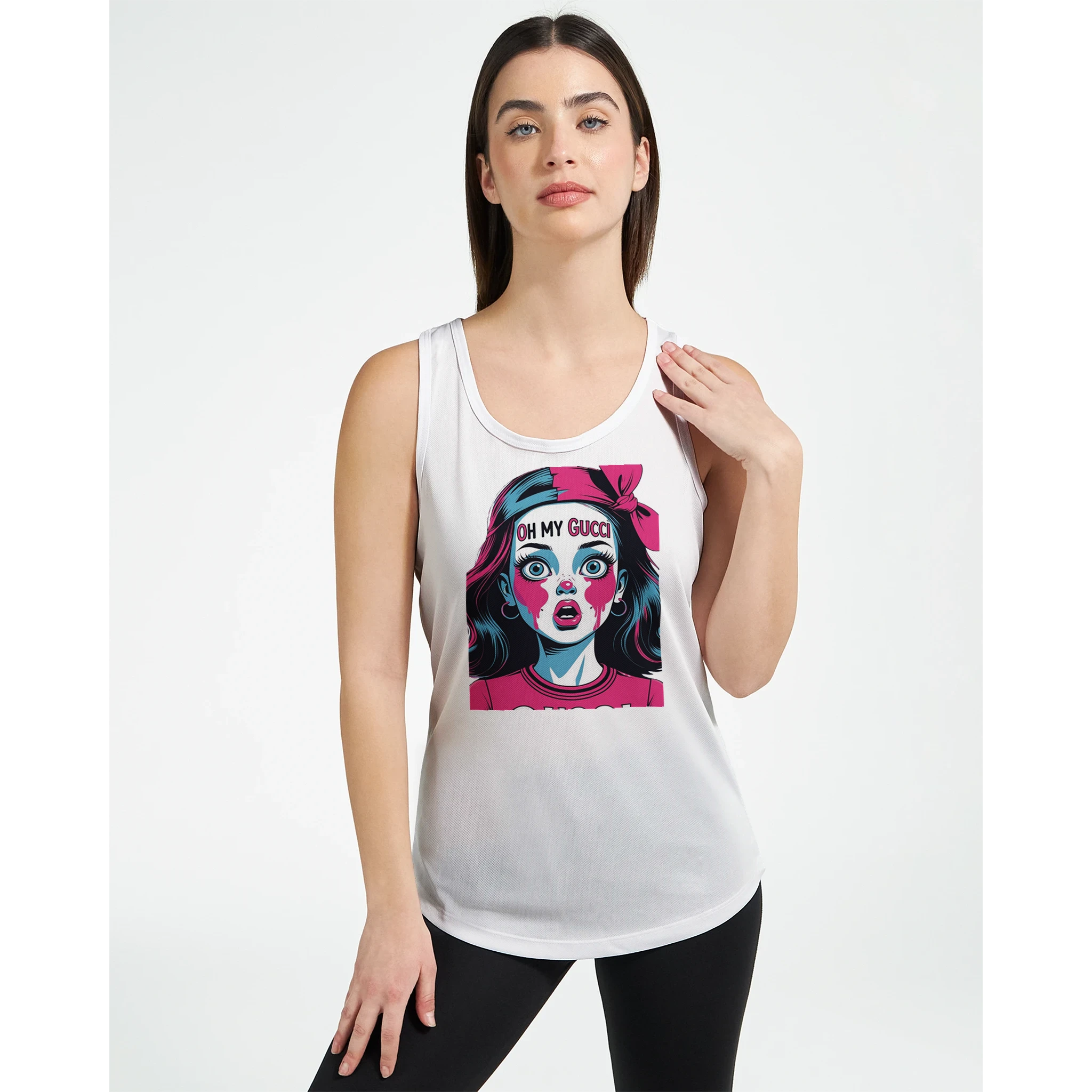 Oh my Gucci Doll Performance Womens Tank Top 087b967f-e20c-49cc-9069-055ad3719a21