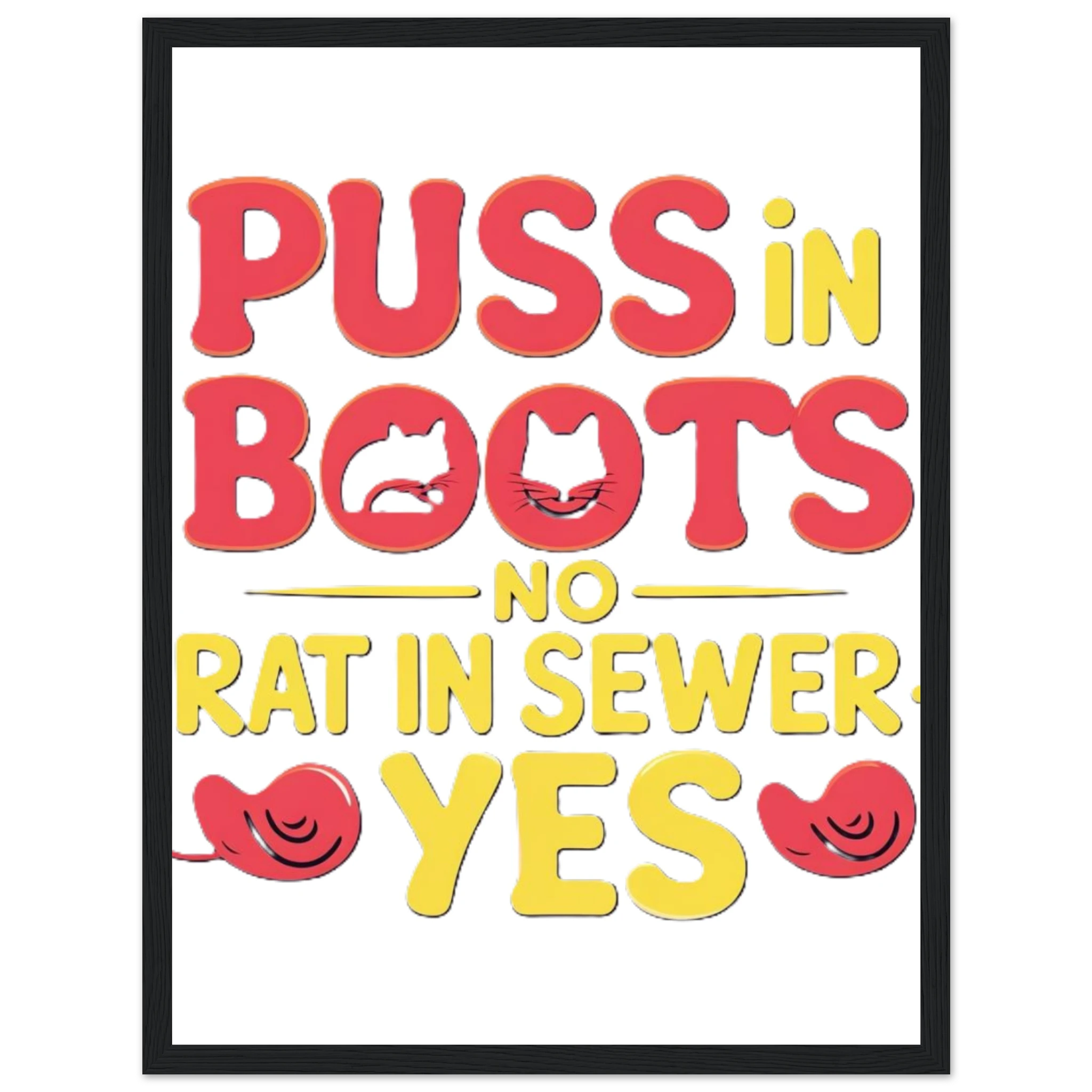Puss in Boots Premium Matte Paper Wooden Framed Poster 47064424-94e7-406f-8b9a-806472ab72b2