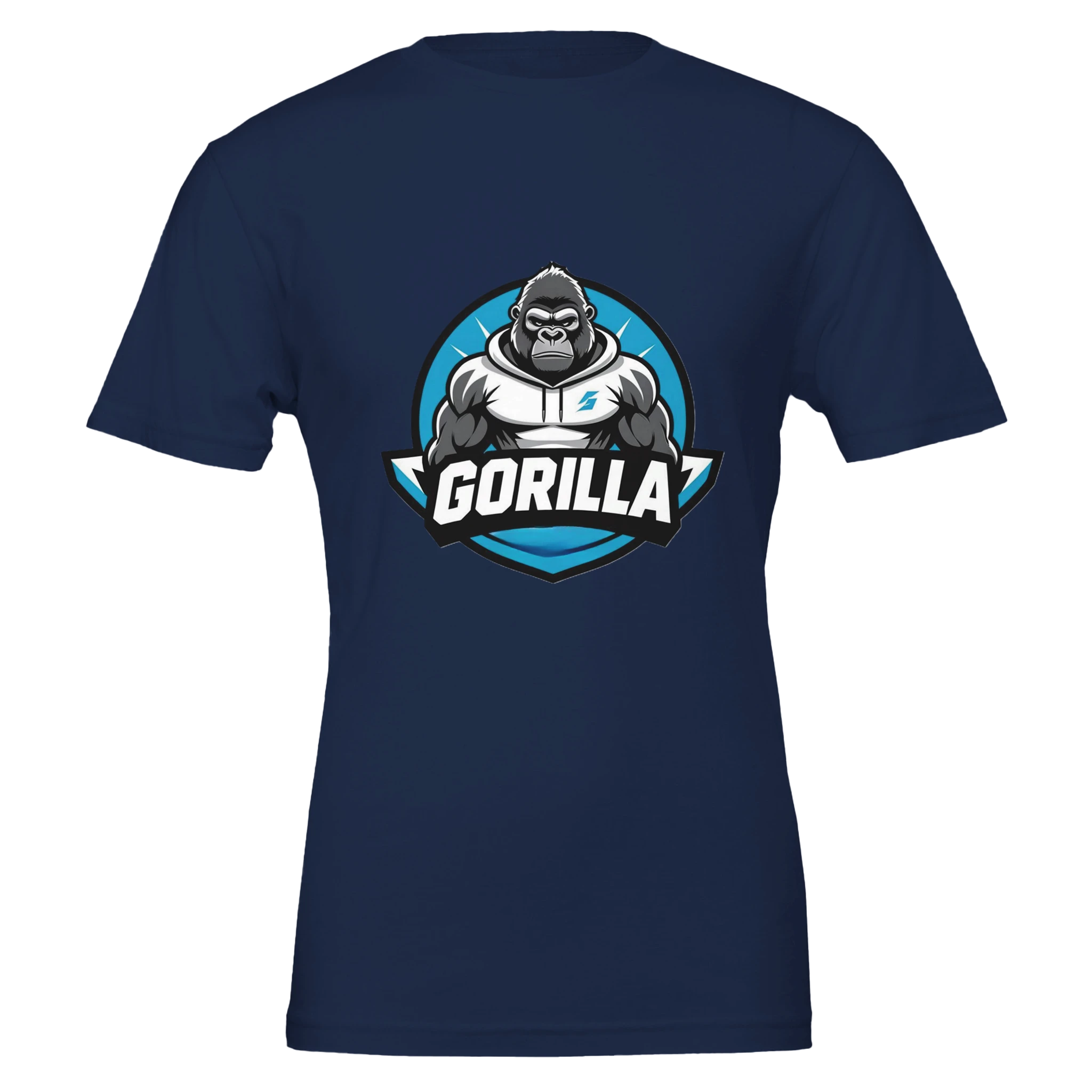 Gorilla Hoodie Premium Unisex Crewneck T-shirt | Bella + Canvas 3001 6ff86e95-f2f7-4187-b2ba-0ab7729b2a04