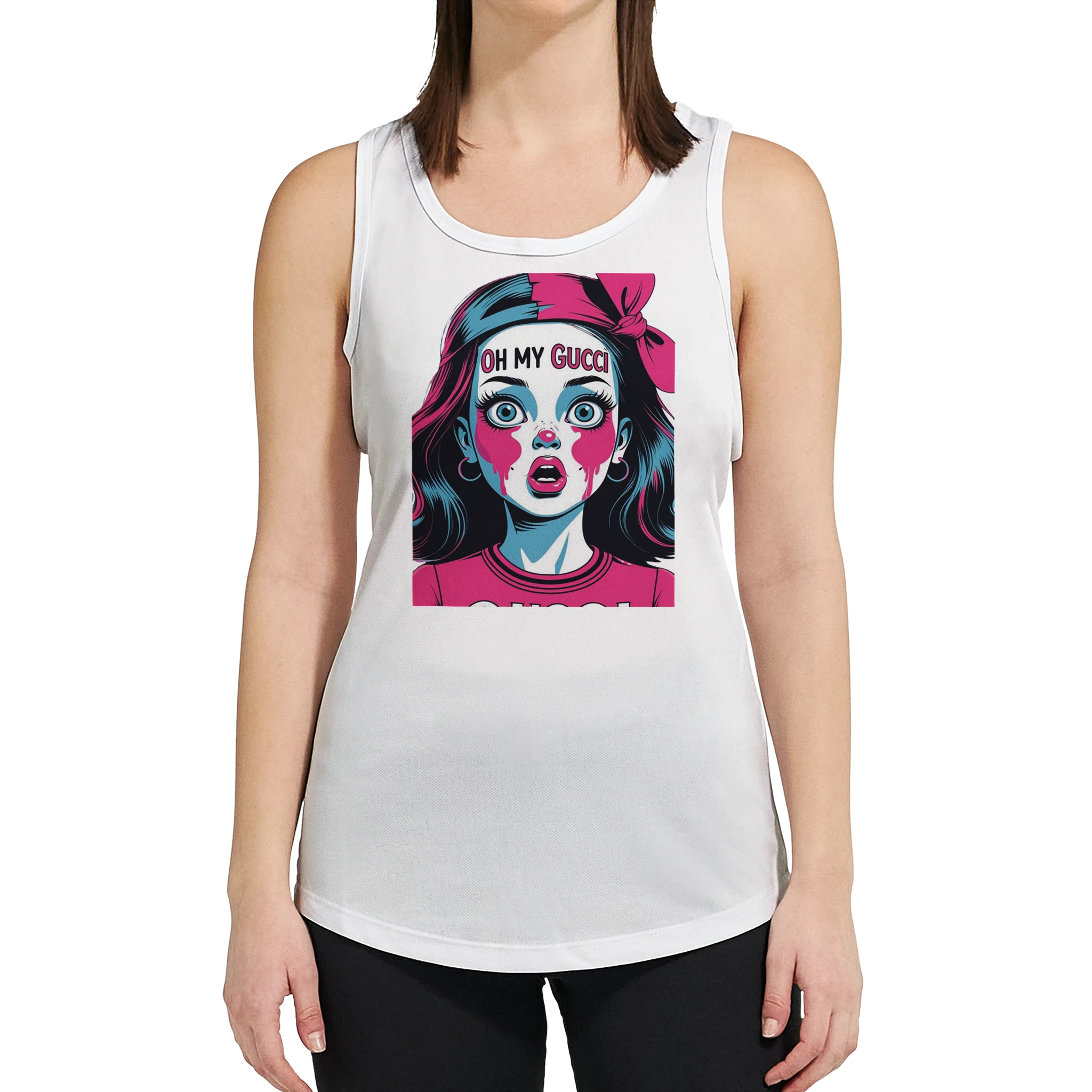 Oh my Gucci Doll Performance Womens Tank Top 9337f096-0d60-47f4-9c1c-d28707f2ca40